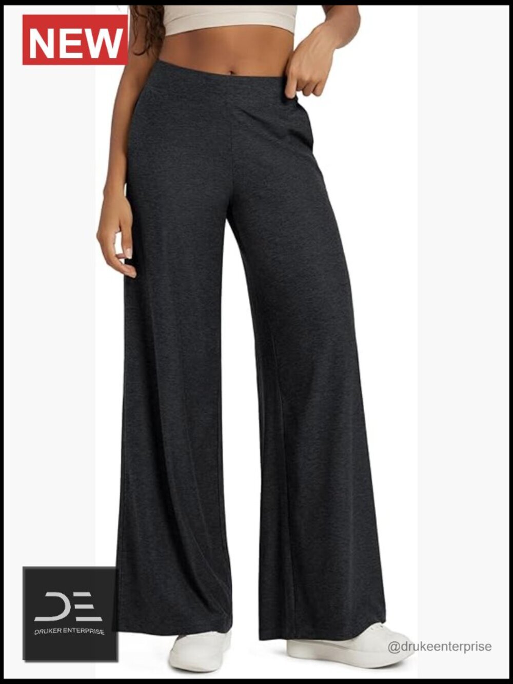Extra Wide Leg Lounge Pants with Pockets - Ultra Soft Tech